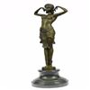 Image 9 : Dancer Bronze Statue on Marble Base Sculpture