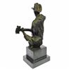 Image 2 : Guitar Player Bronze Figurine on Marble Base Statue