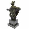 Image 4 : Guitar Player Bronze Figurine on Marble Base Statue