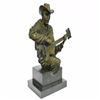 Image 5 : Guitar Player Bronze Figurine on Marble Base Statue