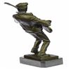 Image 4 : Guitar Player Singer Bronze Sculpture on Marble Base Statue