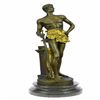 Image 1 : Nude Warrior Bronze Sculpture on Marble base Statue