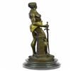 Image 2 : Nude Warrior Bronze Sculpture on Marble base Statue