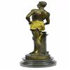 Image 4 : Nude Warrior Bronze Sculpture on Marble base Statue