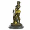 Image 5 : Nude Warrior Bronze Sculpture on Marble base Statue