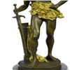 Image 8 : Nude Warrior Bronze Sculpture on Marble base Statue