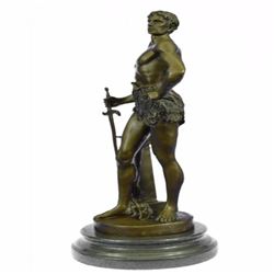 Maurice Constant Le Travail Bronze Sculpture