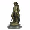 Image 1 : Roman Legion Soldier Bronze Sculpture on Marble Base Figurine