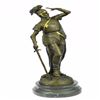 Image 5 : Roman Legion Soldier Bronze Sculpture on Marble Base Figurine