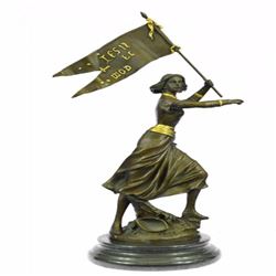 Joan of Arc French Maid of Orleans Bronze Sculpture