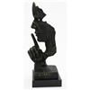 Image 4 : Silence Bronze Sculpture on Marble Base Figurine