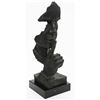 Image 9 : Silence Bronze Sculpture on Marble Base Figurine