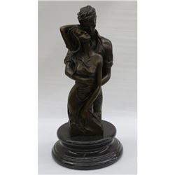Boy and a Girl in Love Western Artwork Bronze Statue
