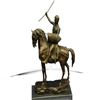 Image 3 : Brave Medieval Knight Warrior Bronze Sculpture