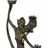 Image 6 : Art Nouveau Lady Candelabra Bronze Sculpture