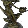 Image 8 : Art Nouveau Lady Candelabra Bronze Sculpture