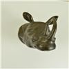 Image 2 : African Rhinoceros Wall Mount Bronze Statue