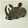 Image 3 : African Rhinoceros Wall Mount Bronze Statue
