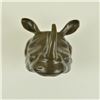 Image 5 : African Rhinoceros Wall Mount Bronze Statue