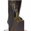Image 8 : Abstract Modern Art Owl Bronze Sculpture on Marble Base Statue