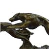 Image 8 : Three Wild Dogs Running on Marble Base Bronze Sculpture