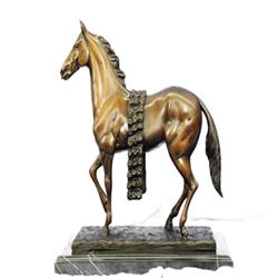 Race Horse Racing Genuine Bronze Sculpture
