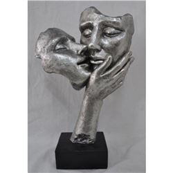 Sexy Couple Man and Woman Loving Cold Cast Bronze Statue