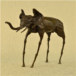 Elephant with Long Legs Bronze Sculpture