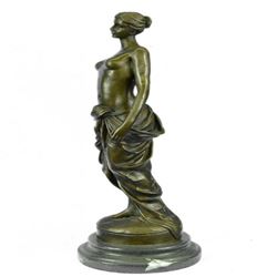 Nude Girl Bronze Figure