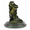 Image 5 : Lovely Woman Drinking From Spring Bronze Sculpture