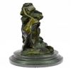 Image 9 : Lovely Woman Drinking From Spring Bronze Sculpture