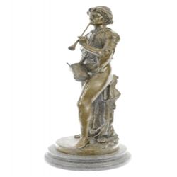French Civil War Drummer Bronze Sculpture