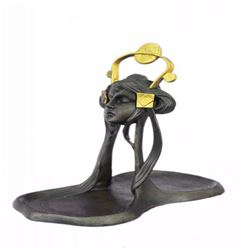 Candy Dish Bronze Figural