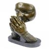 Image 1 : Amen Pray Bronze Sculpture on Marble Base Statue