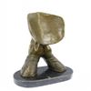 Image 3 : Amen Pray Bronze Sculpture on Marble Base Statue