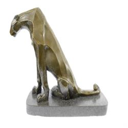 Hot Cast Cougar Bronze Sculpture