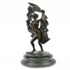 Image 1 : Amusing Bronze Sculpture on Marble Base Figurine