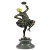 Image 1 : A Tambourine Dancer Bronze Sculpture