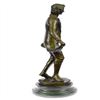 Image 4 : Taking a Bow Bronze Sculpture on Marble Base Figurine