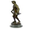 Image 5 : Taking a Bow Bronze Sculpture on Marble Base Figurine