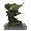 Image 3 : Two Marlin Bronze Sculpture on Marble Base Figurine
