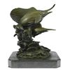Image 7 : Two Marlin Bronze Sculpture on Marble Base Figurine