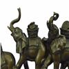 Image 6 : Five Elephant Crossing a Bridge Sign of Wealth Power Bronze Sculpture