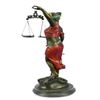 Image 6 : Color Patina Blind Justice Bronze Sculpture