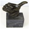 Image 11 : Handcrafted Thumbs Up Hand Bronze Sculpture