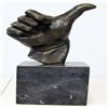 Image 1 : Handcrafted Thumbs Up Hand Bronze Sculpture