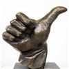 Image 2 : Handcrafted Thumbs Up Hand Bronze Sculpture