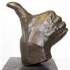 Image 4 : Handcrafted Thumbs Up Hand Bronze Sculpture