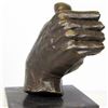 Image 5 : Handcrafted Thumbs Up Hand Bronze Sculpture