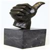 Image 6 : Handcrafted Thumbs Up Hand Bronze Sculpture
